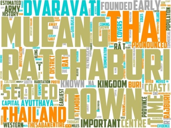 Ratchaburi Wordart Background