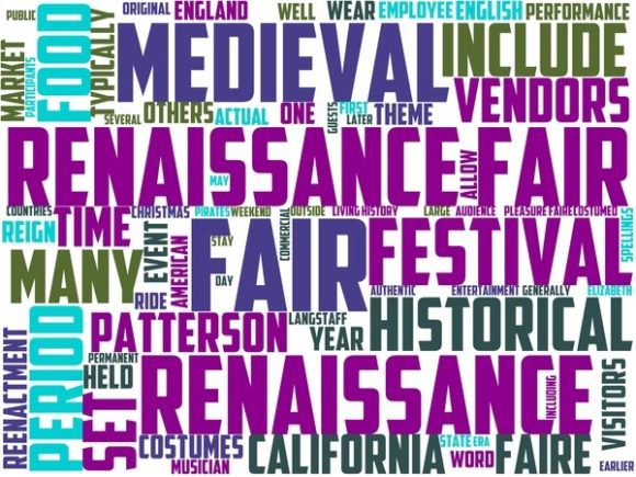 Renaissance Faire Wordart Tshirt